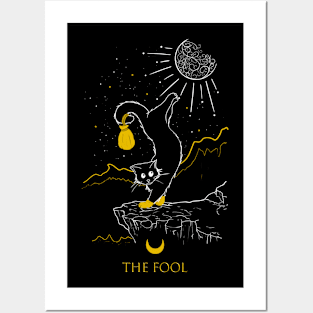 The Fool - Tarot Cats Posters and Art